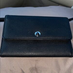 Wild Fable Black Crossbody Bag with Silver Accent